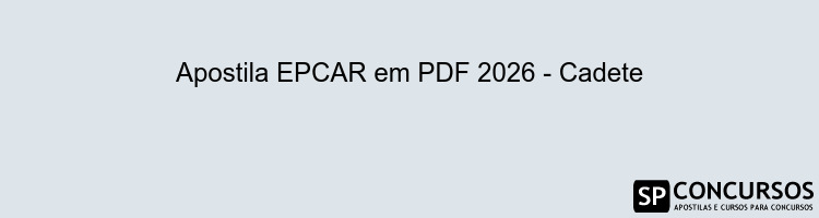 Apostila EPCAR em PDF 2026 - Cadete