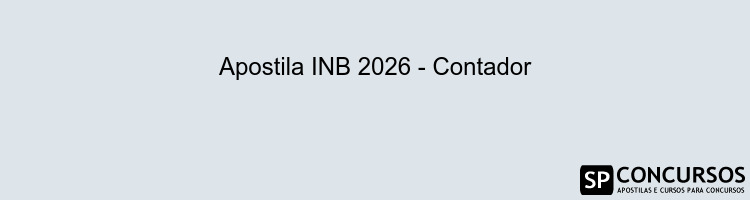 Apostila INB 2026 - Contador