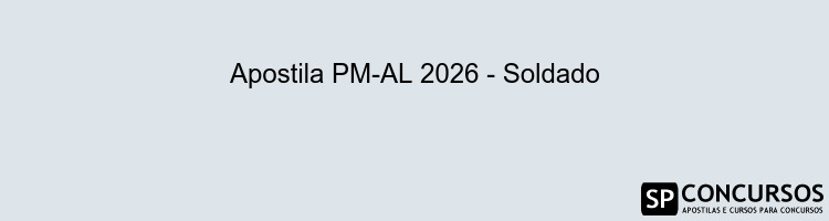 Apostila PM-AL 2026 - Soldado