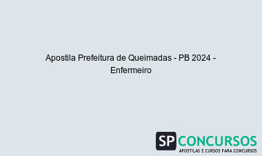Apostila Prefeitura de Queimadas - PB 2024 - Enfermeiro